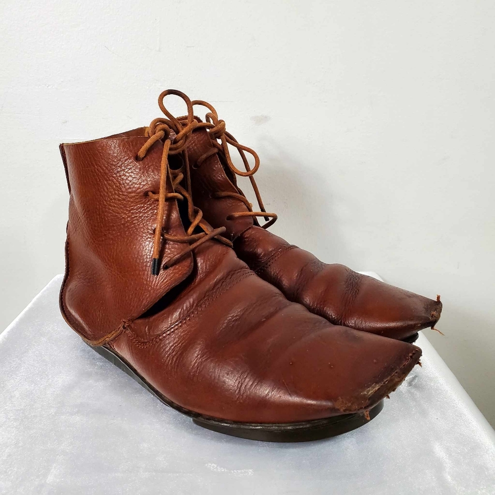 Trippen Schuhe Leather Ankle Brown Boots - Picture 2 of 15